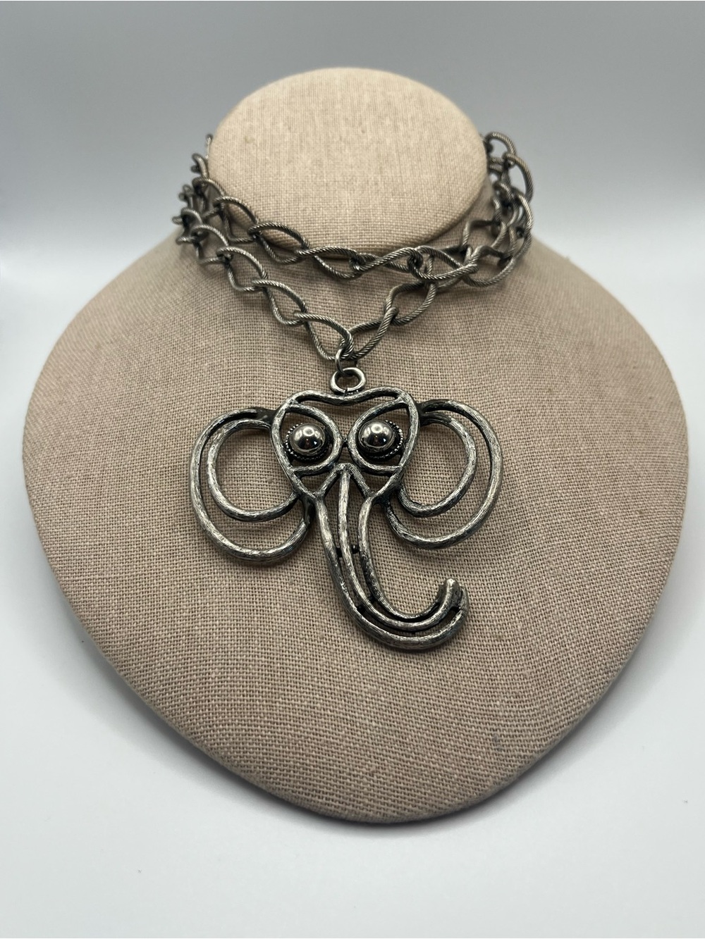 Artesian Silver Elephant Pendant Necklace